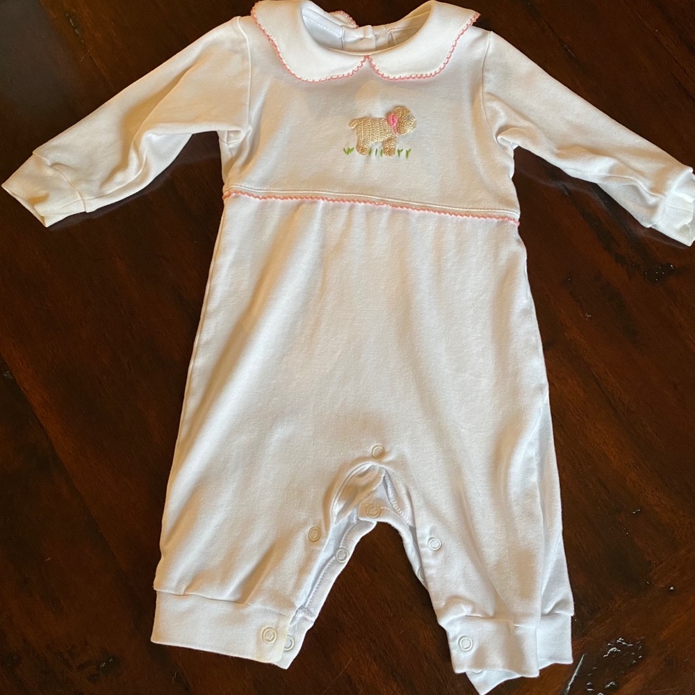 COPY - Little English 6month Crochet Playsuit